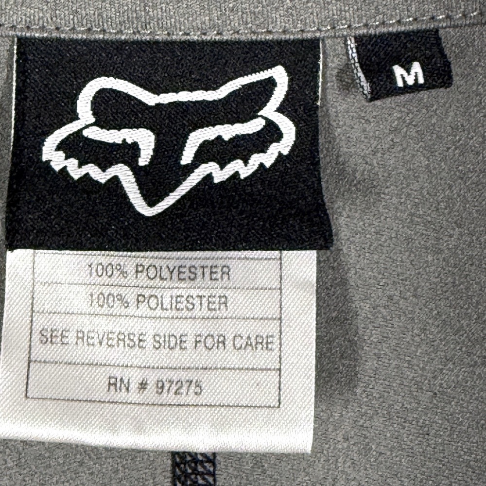 Fox Racing Jacket Men Medium Cycling Full Zip Jacket Stormbreaker Zipped Pockets - Picture 6 of 14